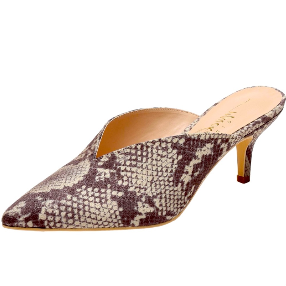 Brand new python snake skin kitten heels